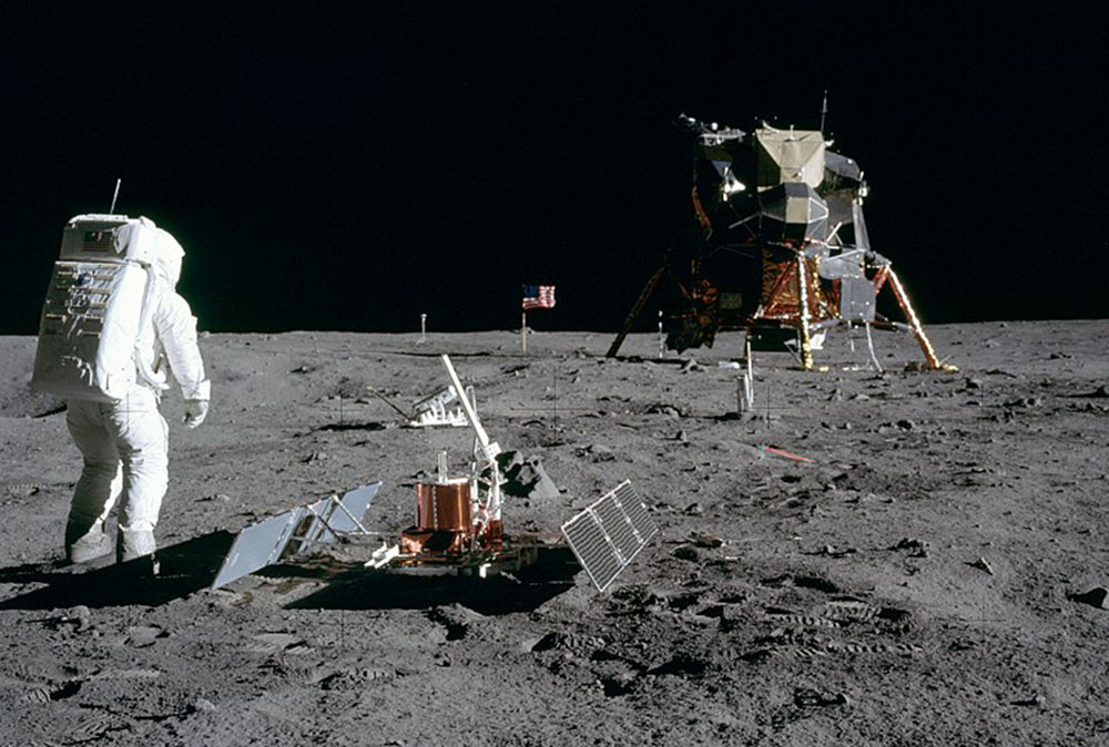 Aldrin sulla luna