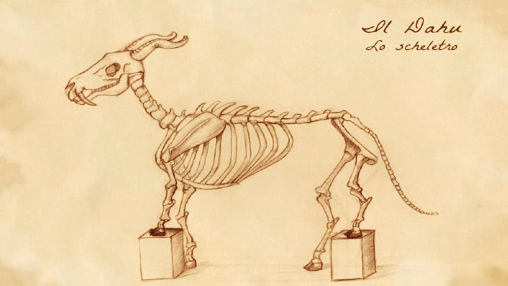 Lo scheletro del Dahu.