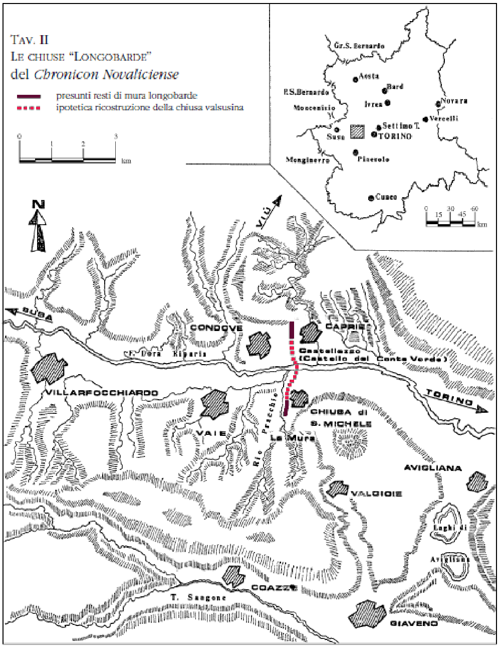 Mappa della Battaglia delle Chiuse